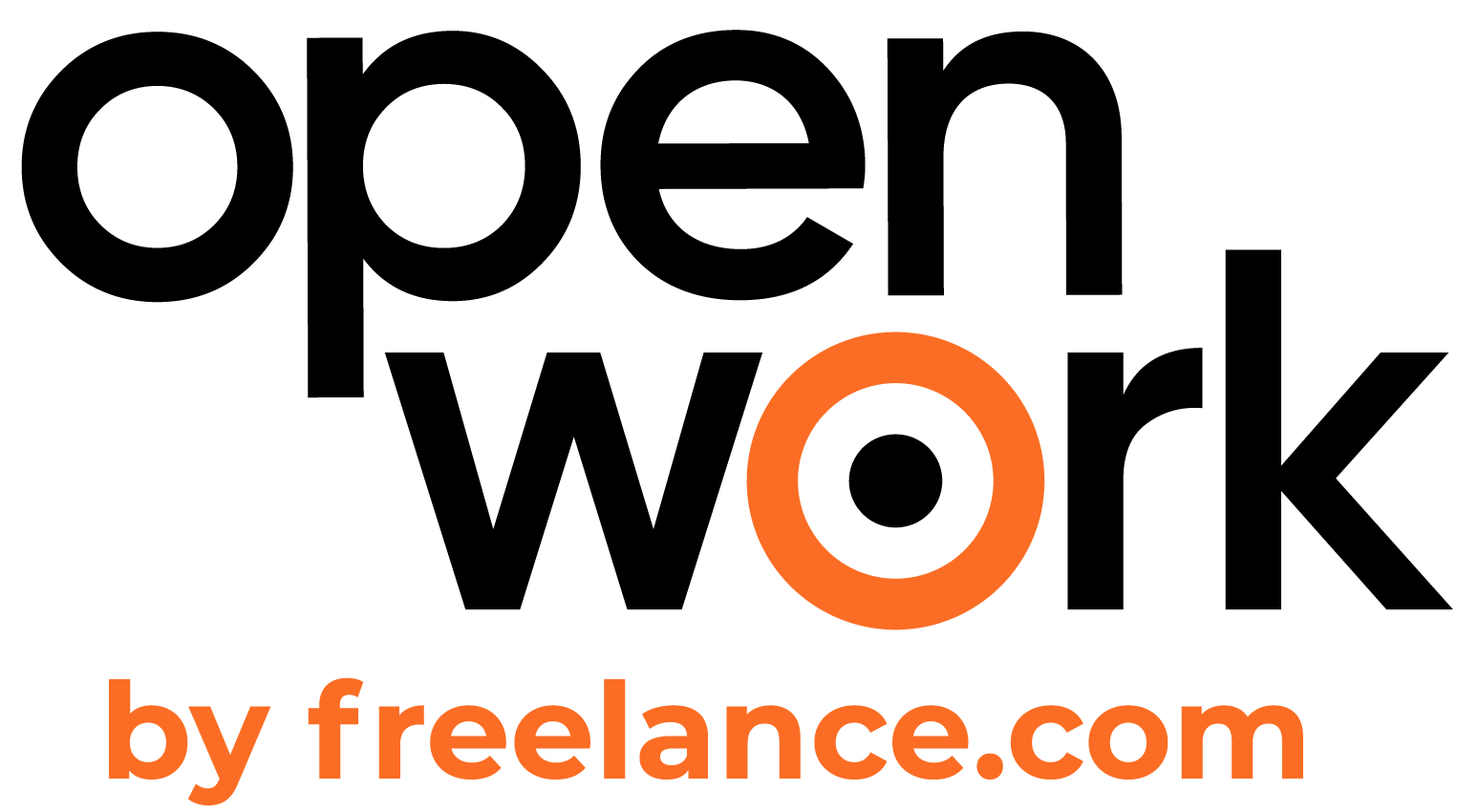 OpenWork Portage Salarial Logo Noir Orange
